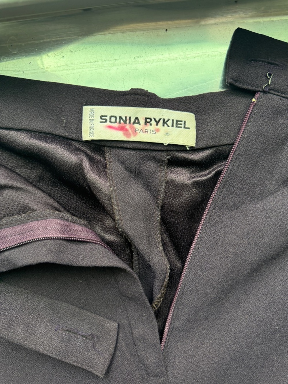 Sonia Rykiel Deep Plum Tailored Trousers
